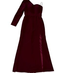 NWT Missacc long one shoulder dress